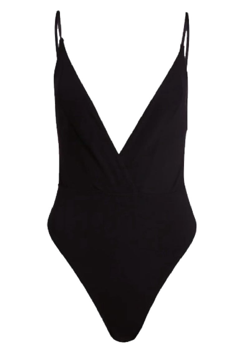 Body tanga cu decolteu in V Daily 30037 - Negru