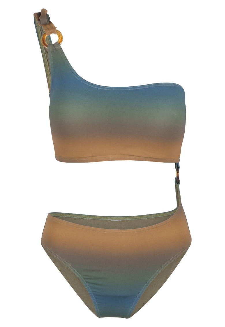 Costum de baie intreg cu aspect in degrade 31387 - Maro