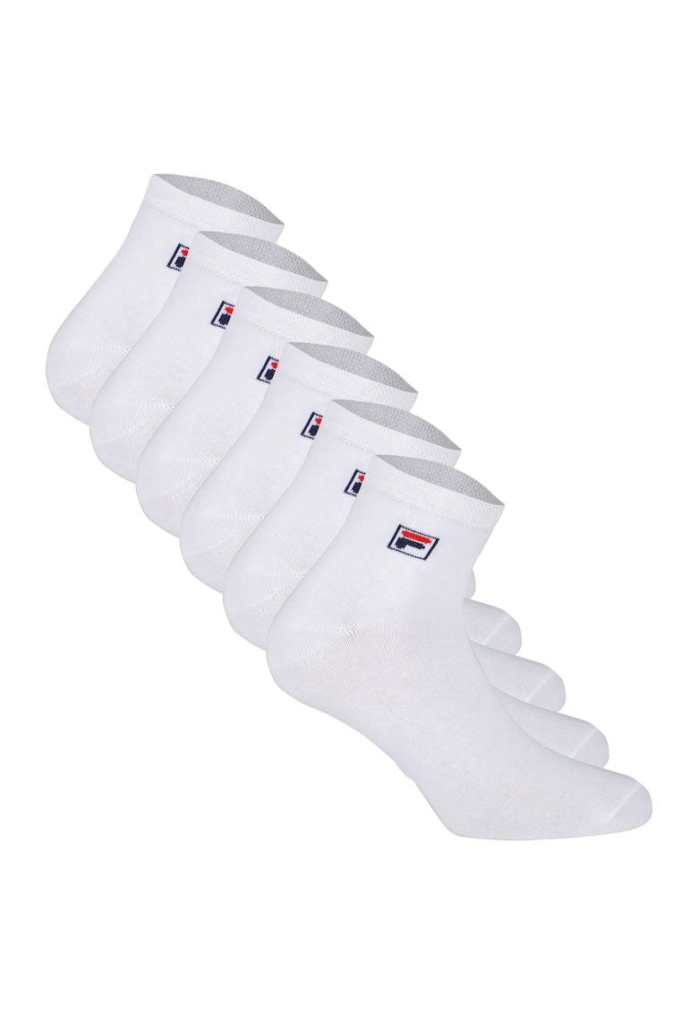 Set de sosete lungi unisex - 6 perechi - Alb