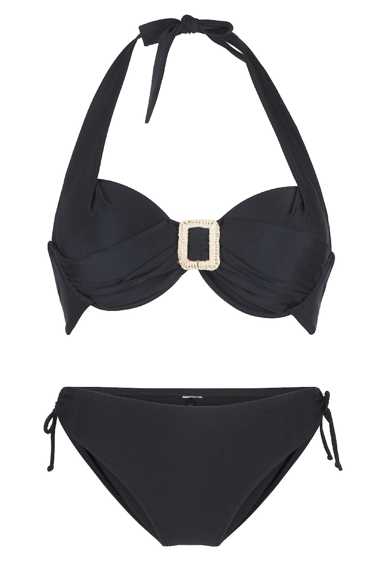 Costum de baie uni din doua piese 31459 - Negru