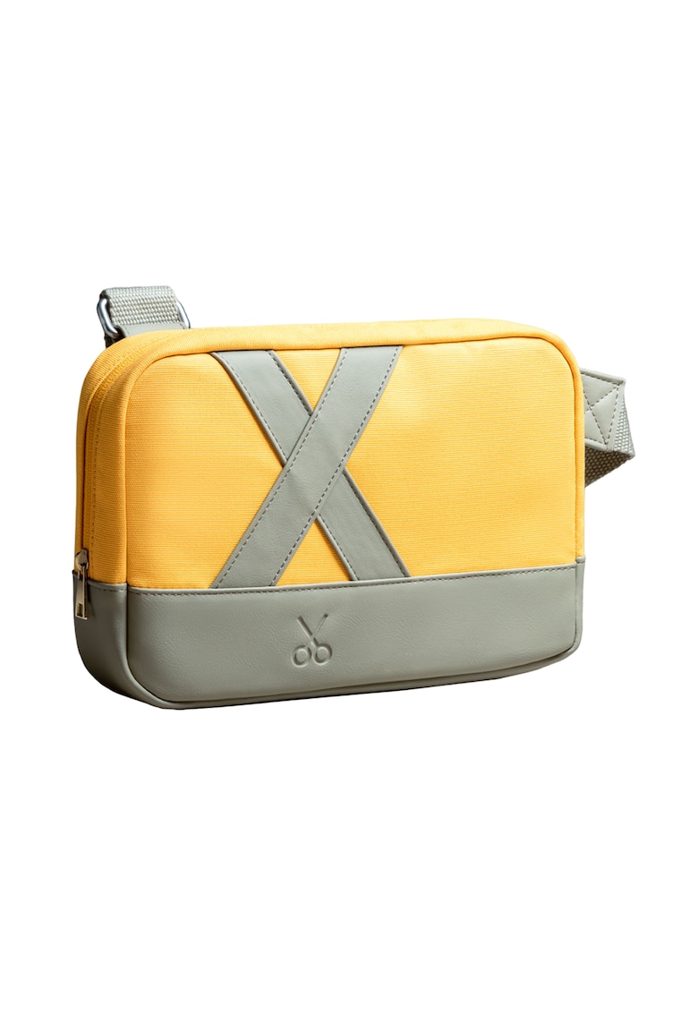 Geanta crossbody unisex Nougrod - Galben sofran/Gri cenusiu