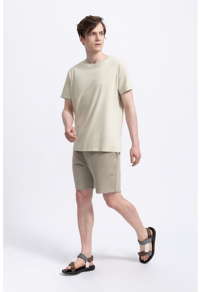 Tricou unisex de bumbac - Bej deschis