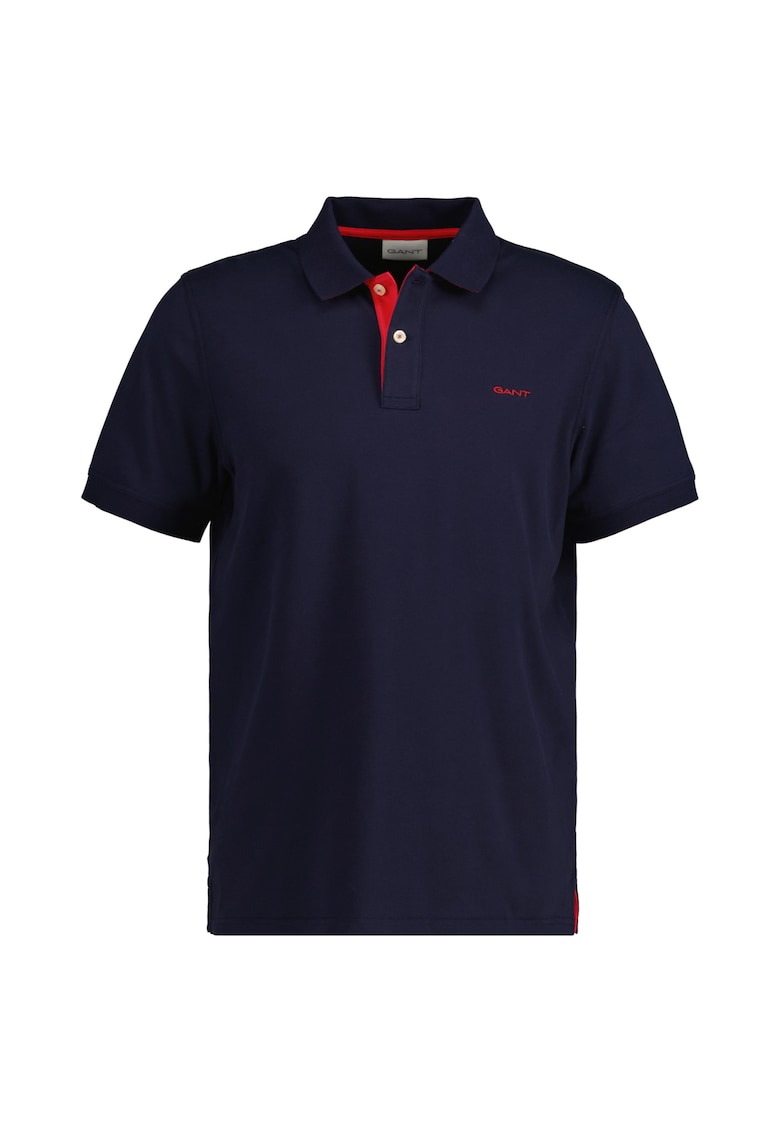 Tricou polo cu logo - Albastru inchis