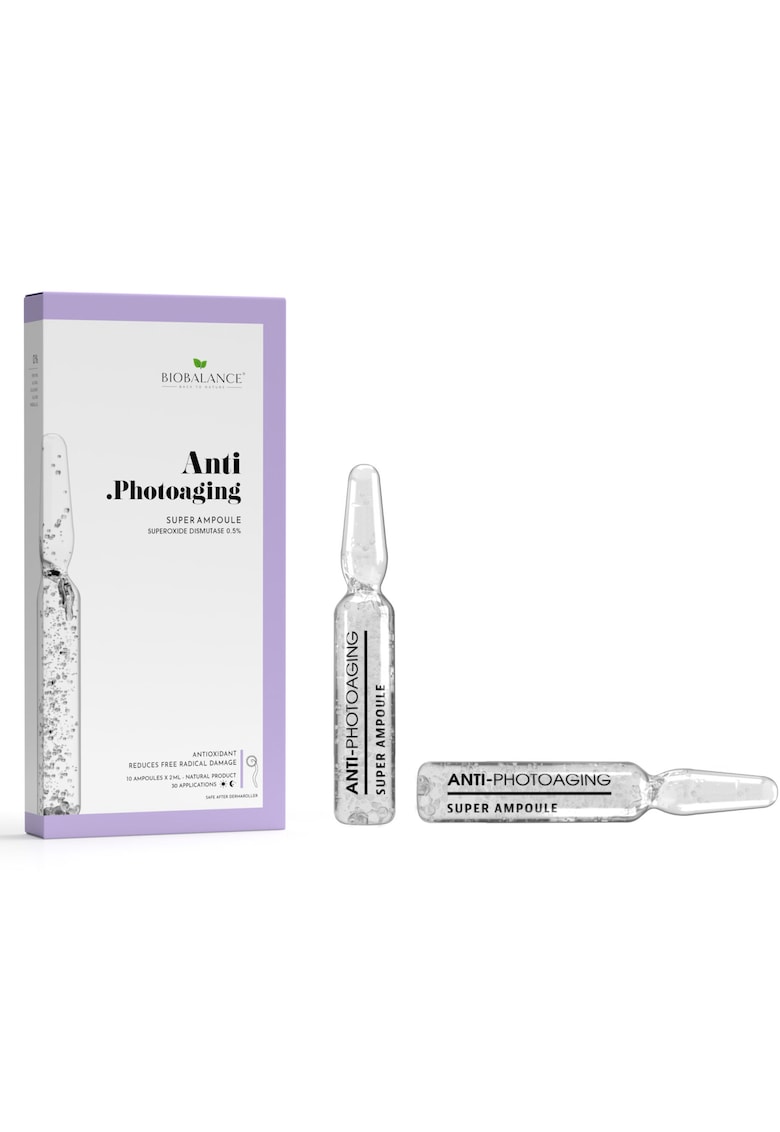 Anti-Photoaging Fiole concentrate antioxidante - cu superoxid dismutaza 0.5% -  10 x 2 ml