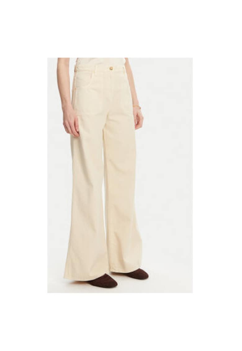 Pantaloni dama  541943 ALI - Bumbac - Bej - Bej