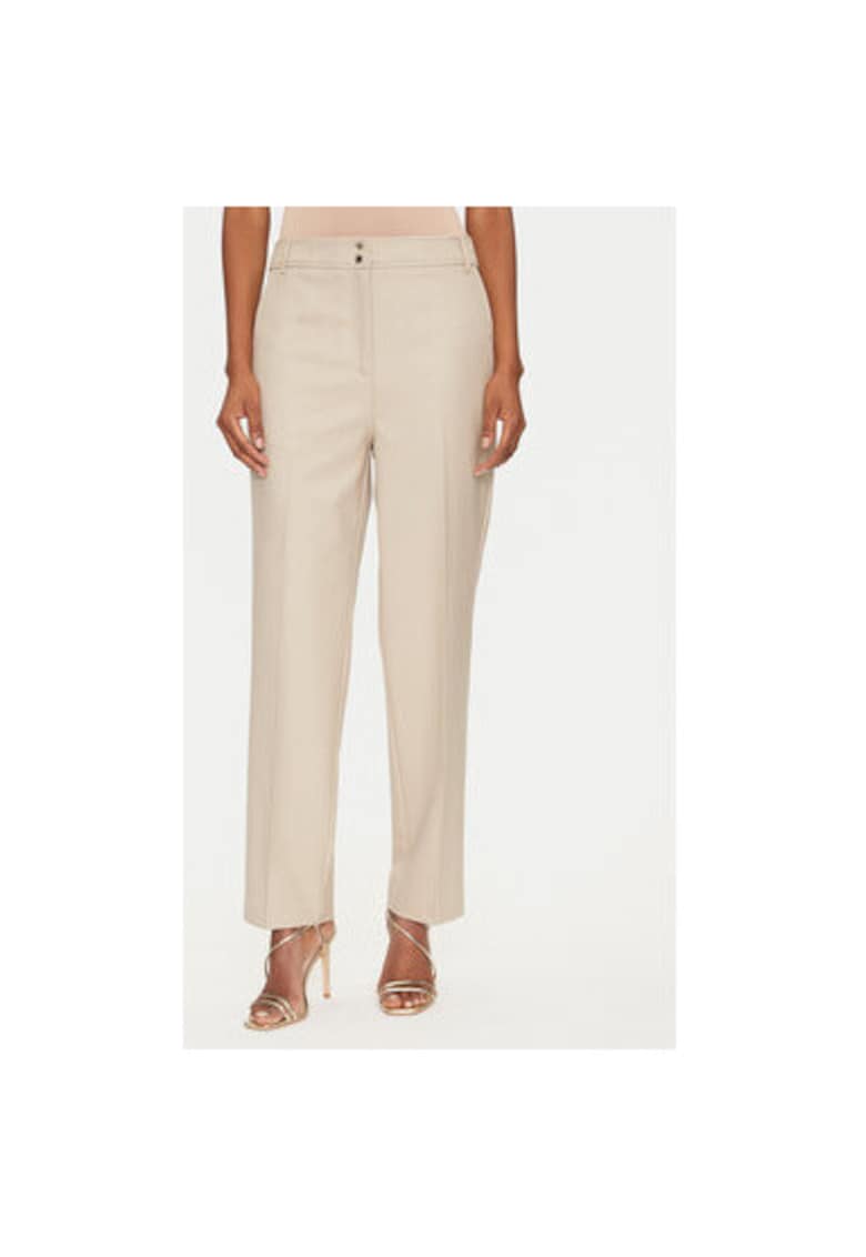 Pantaloni dama  251-PLUX.F - Poliester/Viscoza - Bej - Bej