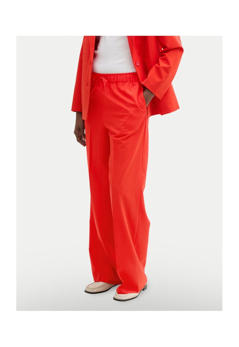 Pantaloni dama  1045693 - Poliester/Viscoza - Rosu - Rosu