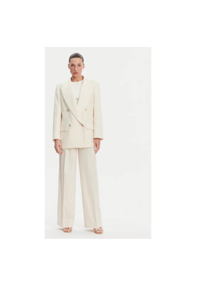 Pantaloni dama  P25CPPA01901 - Viscoza/Poliester - Ecru - Ecru