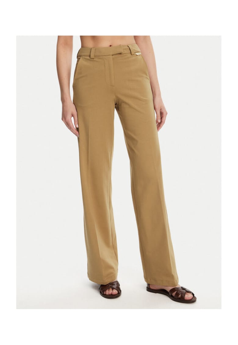 Pantaloni dama  GPP25421PA - Bumbac/Elastan - Bej - Bej