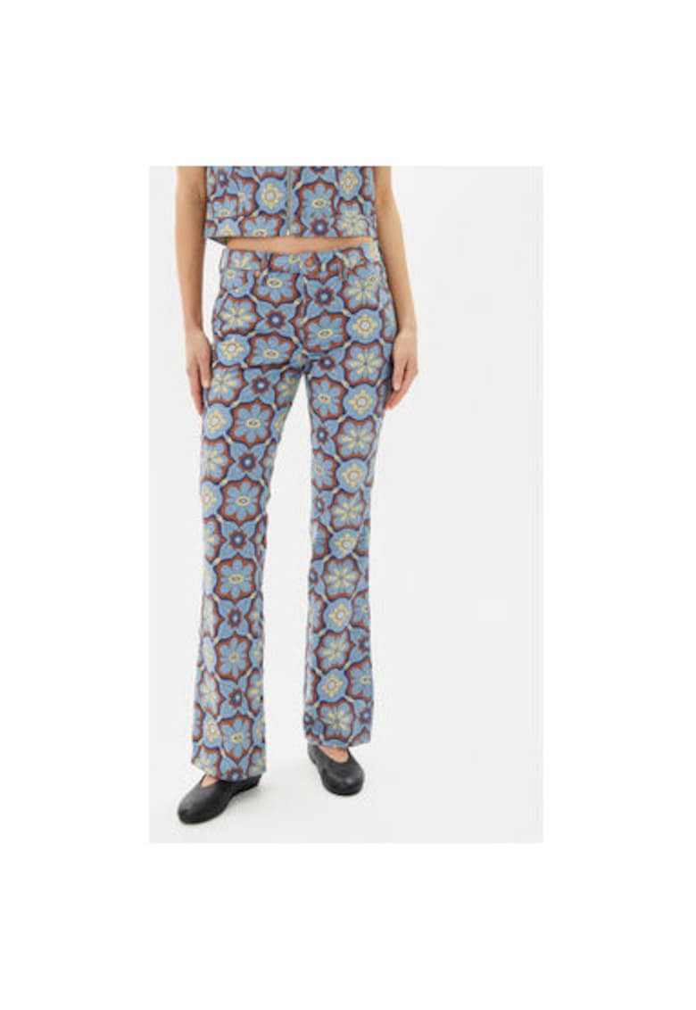 Pantaloni dama  112362659 - Bumbac - Albastru - Albastru