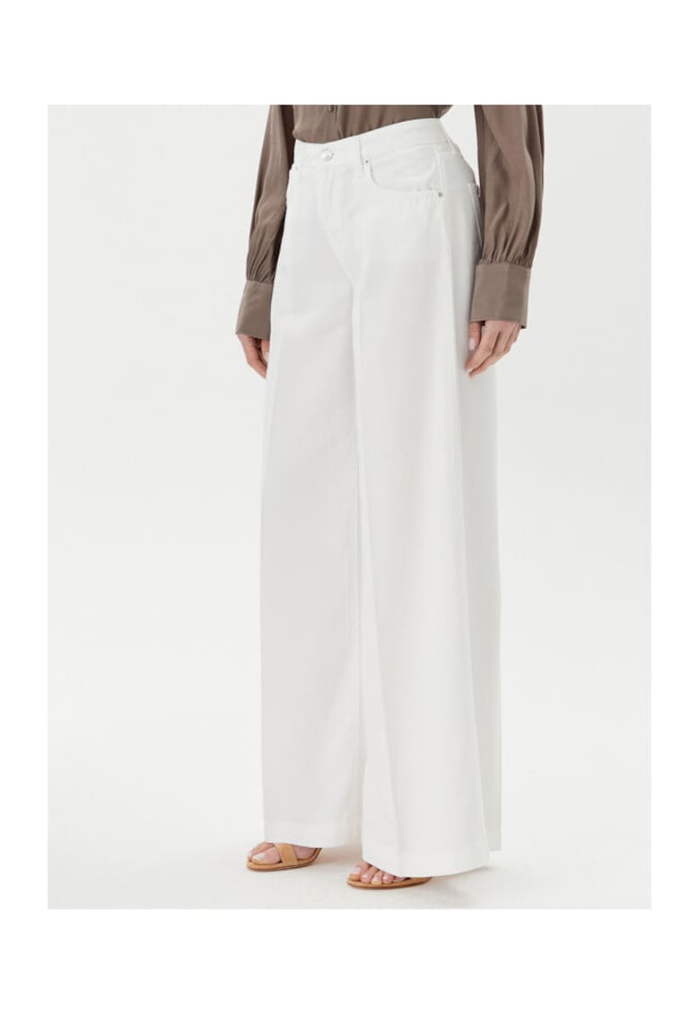 Pantaloni dama  DD5043 - Lyocell - Alb - Alb