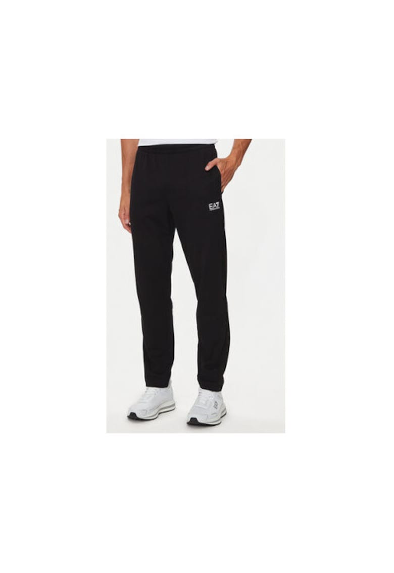 Pantaloni de trening barbati  Emporio Armani - 8NPP65 PJVRZ - Bumbac - Negru - Negru