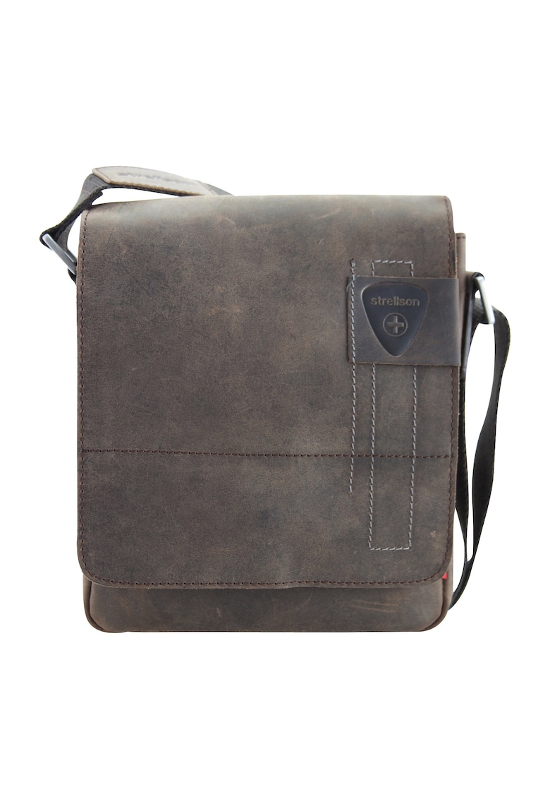 Geanta crossbody de piele - Maro