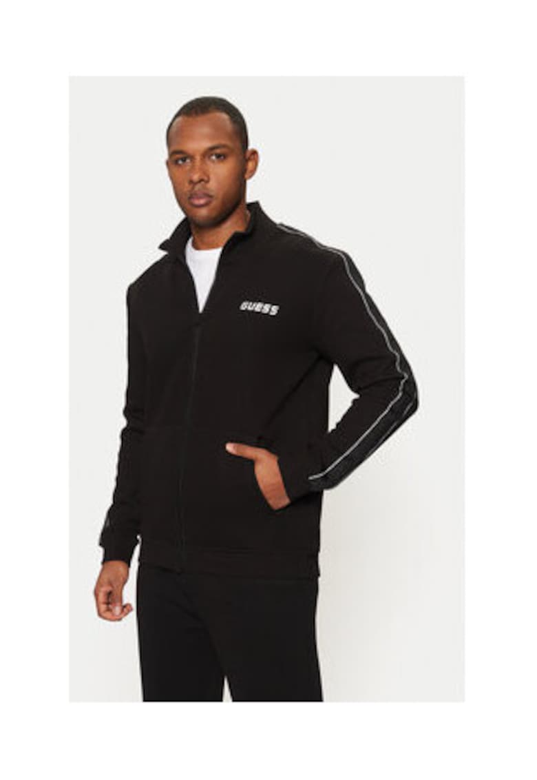 Bluzon slim fit cu fermoar -