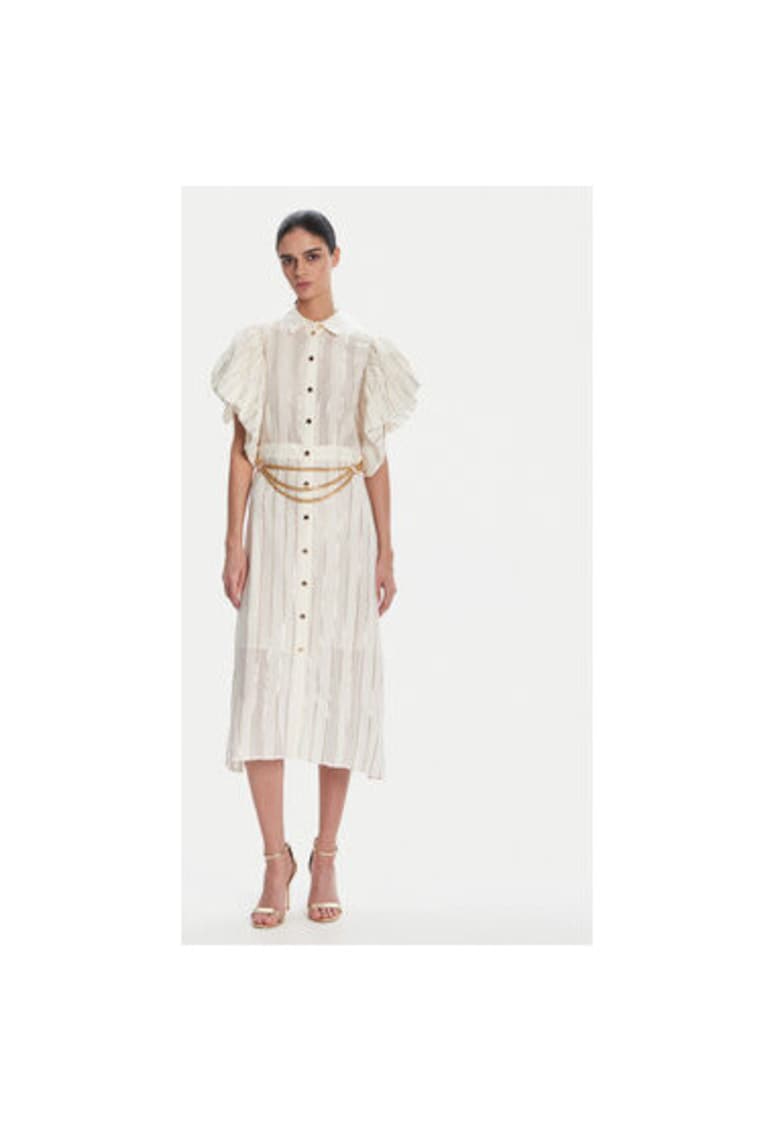 Camasa stil rochie dama  Bumbac - Alb - Alb