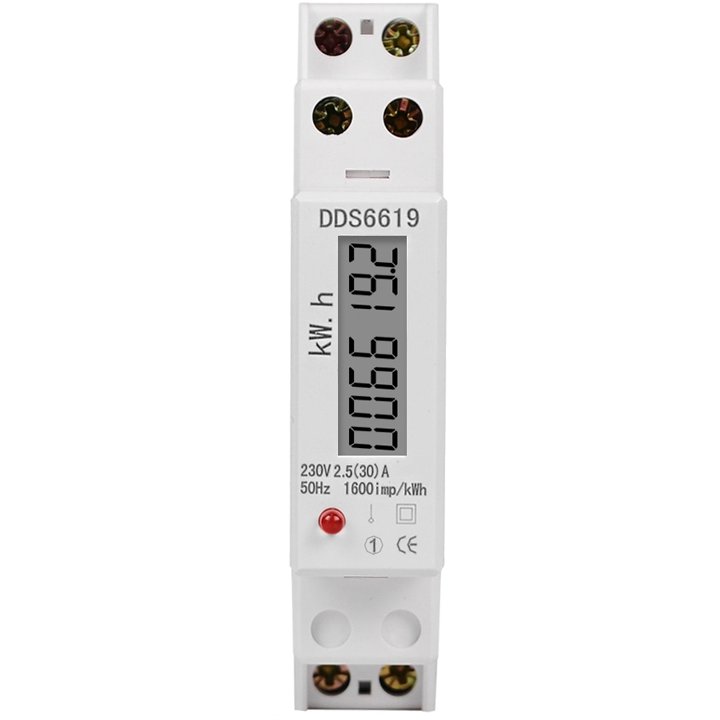 Oferte la Contor monofazat de energie electrica, Sinotimer, 230V AC 50Hz, 2.5(60)A, ecran digital LED, DDS6619-002-30A DDS6619-003-30A
