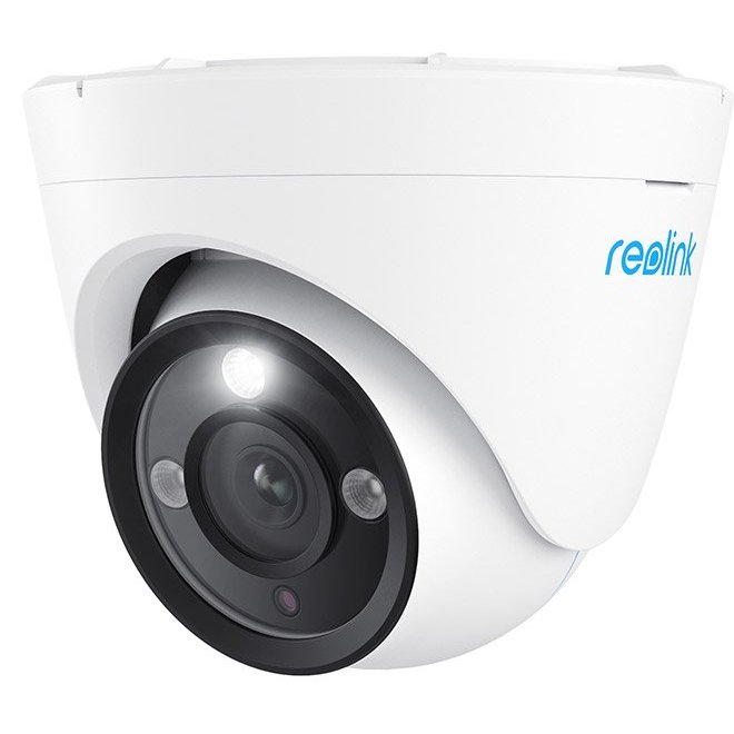 Camera supraveghere IP Dome Reolink P434, 4k, microfon, difuzor, slot card, zoom optic 3x