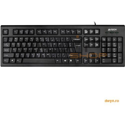 TASTATURA A4TECH USB, Comfort Round (taste rotunjite), A-Shape, Black