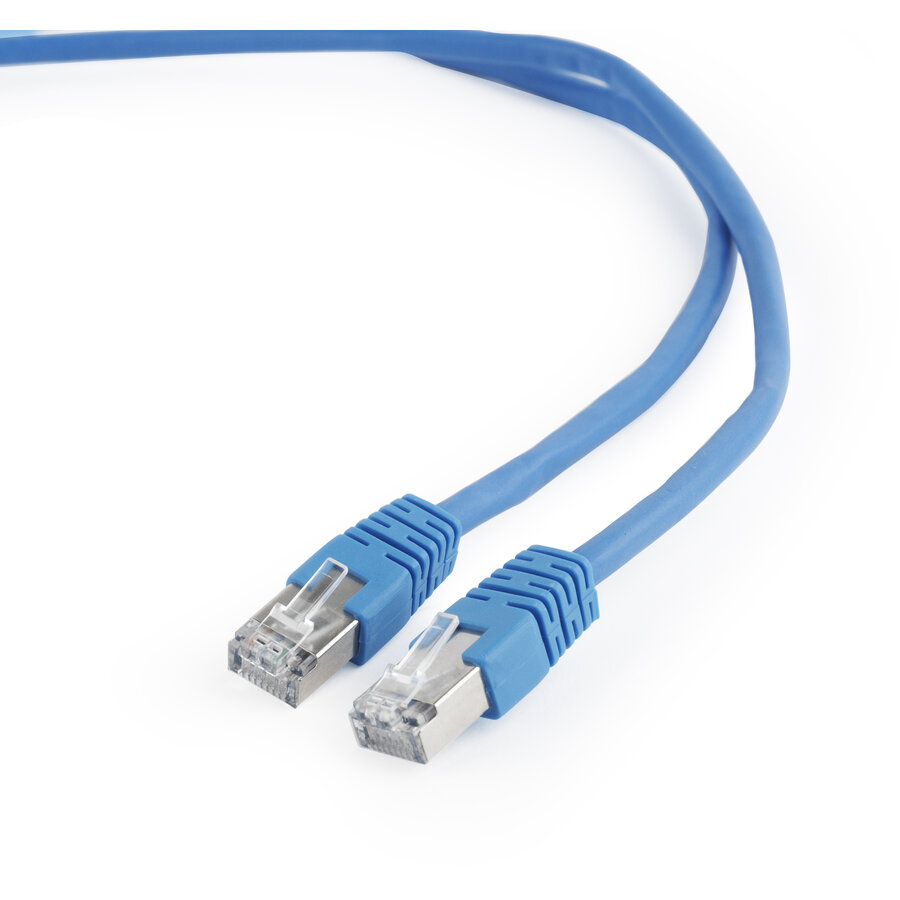 Oferte la GEMBIRD PP6-1M/B Gembird patchcord RJ45, cat. 6, FTP, 1m, blue