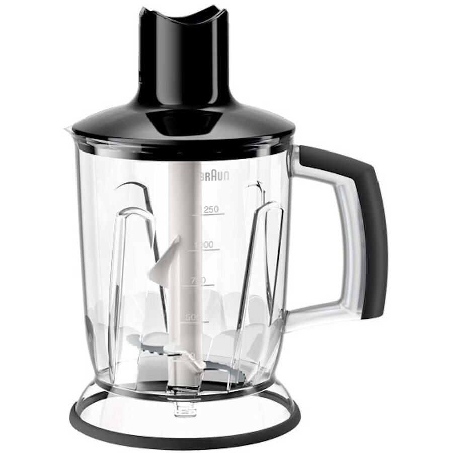 Blender pentru mixer vertical Braun, MQ40BK, 1.25 l, Sistem EasyClick, Negru