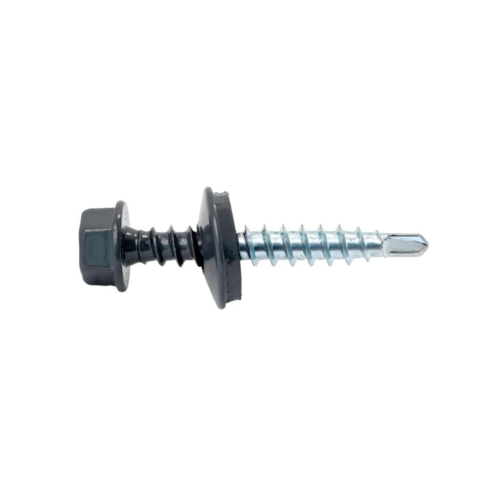Surub autoforant pentru tigla metalica, gri grafit, RAL 7024, 4.8 x 19 mm, 50 bucati