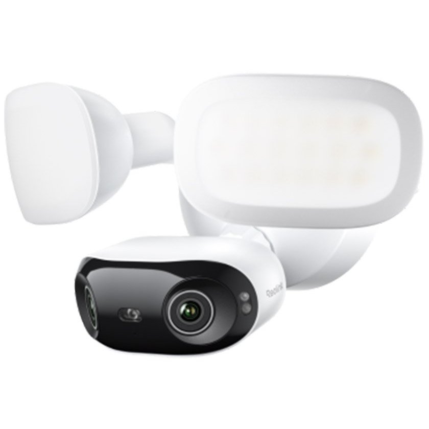 Camera supraveghere panoramica wireless cu lentila duala IP WiFi 6 Reolink Elite Floodlight Full Color F751W, 8 MP, 2.8 mm, 180 grade, slot card, lumi