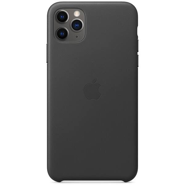 Husa de protectie Apple MX0E2ZM/A pentru iPhone 11 Pro Max, piele, negru