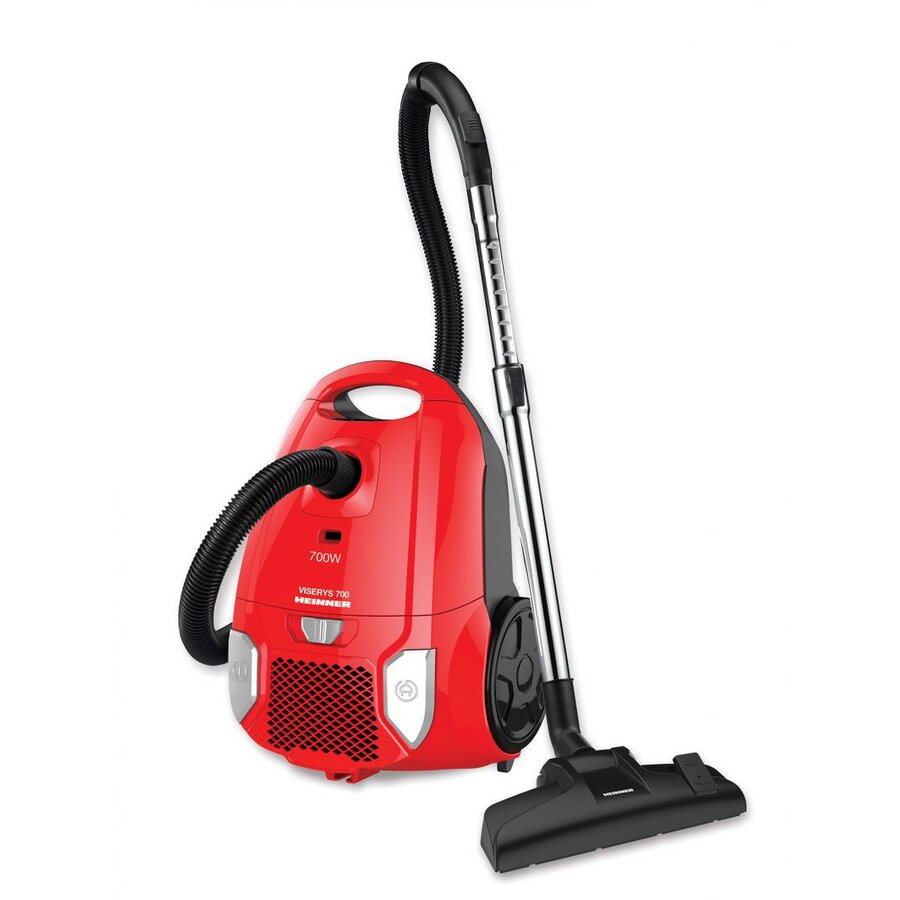 Aspirator cu sac Heinner HVC-MRD1400, 700 W, sac textil, 3 L, putere variabila, HEPA 12, tub telescopic metalic, Negru