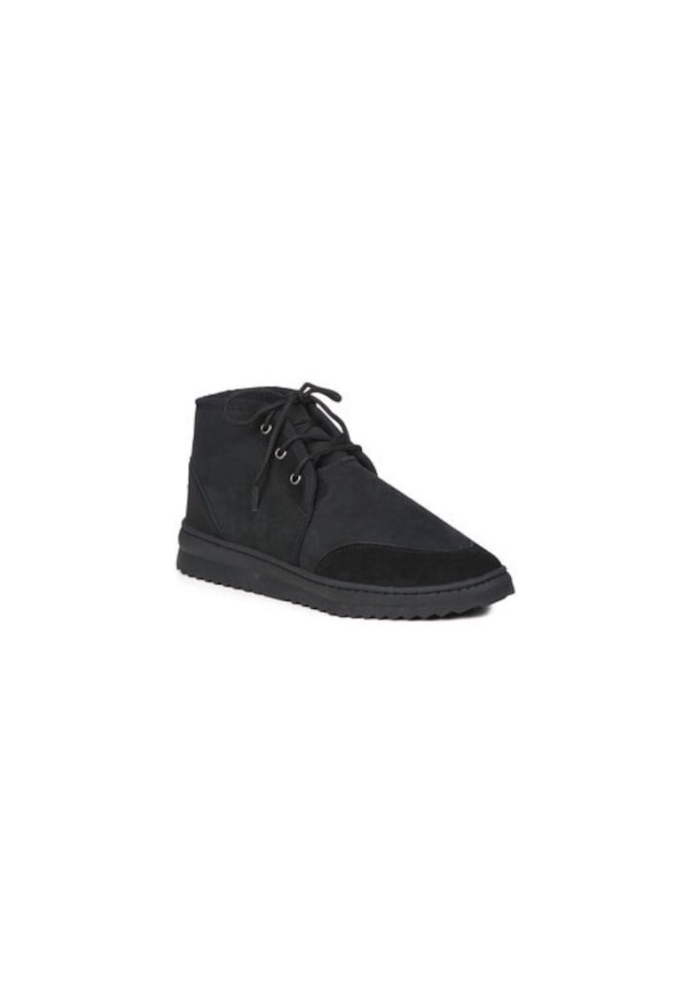 Ghete barbati  302952250 - Piele naturala - Negru - Negru