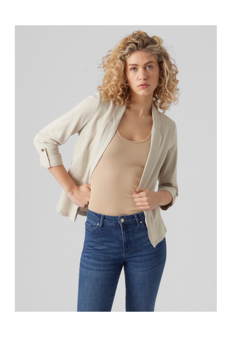 Sacou elegant dama  7071 - Viscoza - Bej deschis