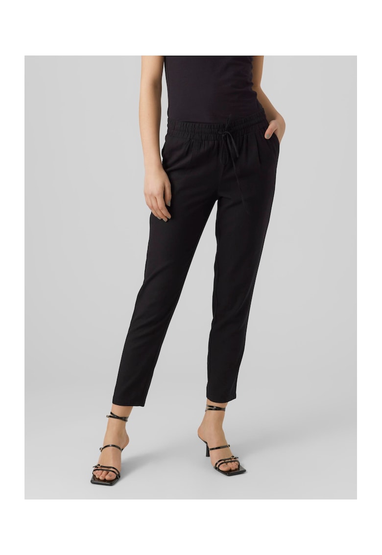 Pantaloni lungi dama -  7060 - Textil - Negru