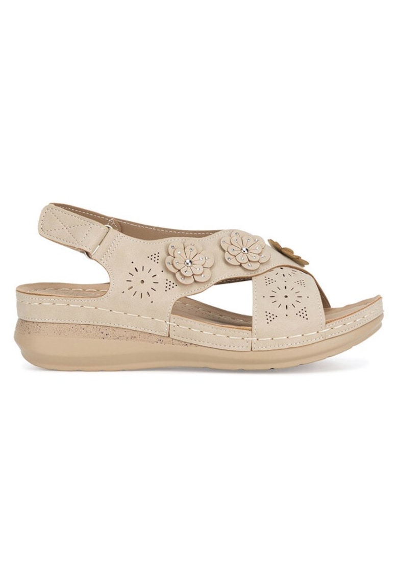 Sandale dama - 37066 -  Sintetic - Bej