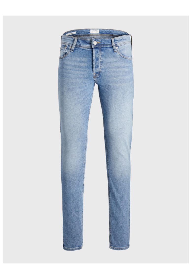 Blugi slim fit cu 5 buzunare - Albastru