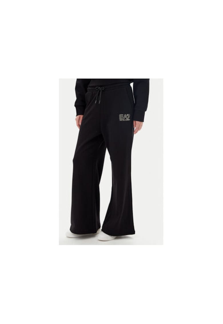 Pantaloni de trening dama  Emporio Armani - 7W000106 AF12473 - Bumbac/Poliester - Negru - Negru