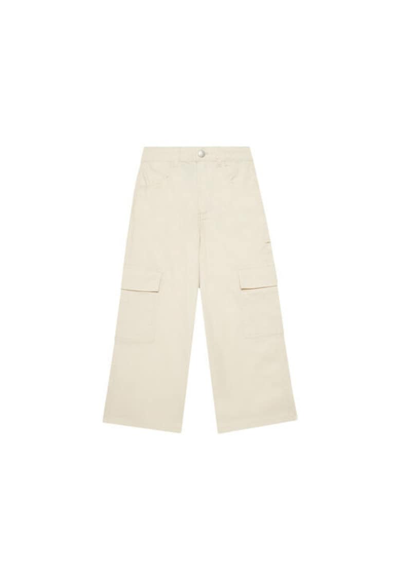 Pantaloni fete  4L2VCE040 - Bumbac - Bej - Bej