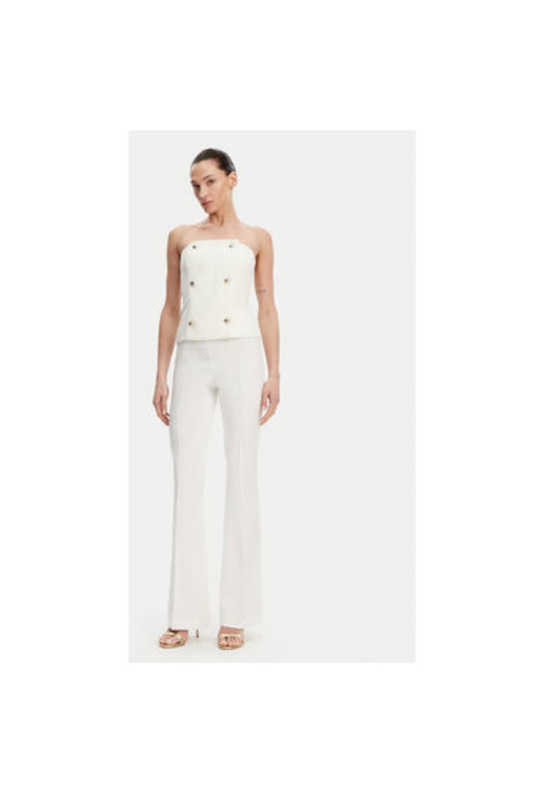 Pantaloni dama  FR25SVA006W51501 - Bumbac/Poliamida - Ecru - Ecru