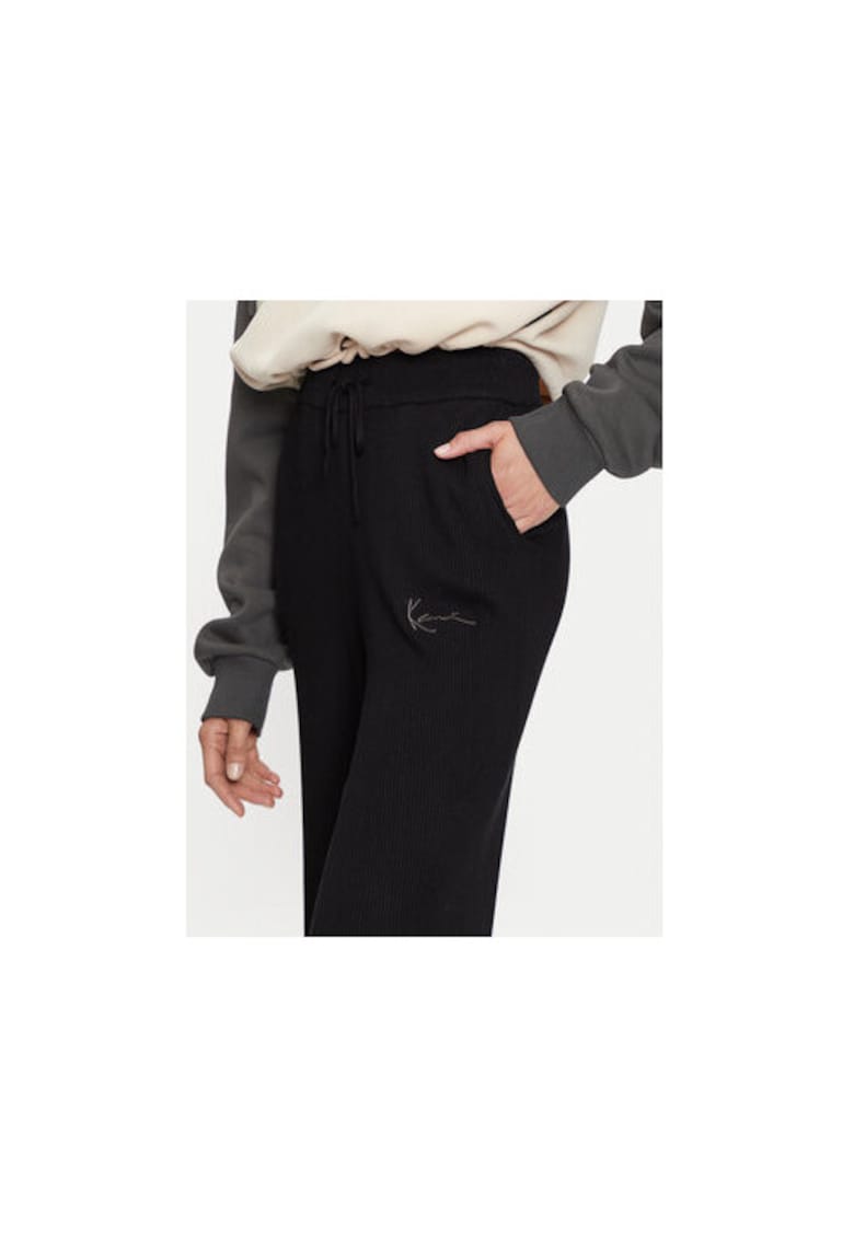 Pantaloni de trening dama  61030022 - Viscoza/Poliamida - Negru - Negru