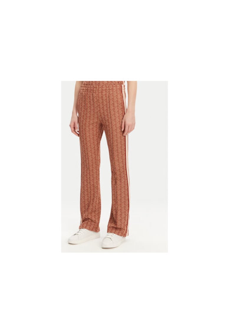 Oferte la Pantaloni de trening dama  XF9313 - Poliester/Bumbac - Portocaliu - Portocaliu