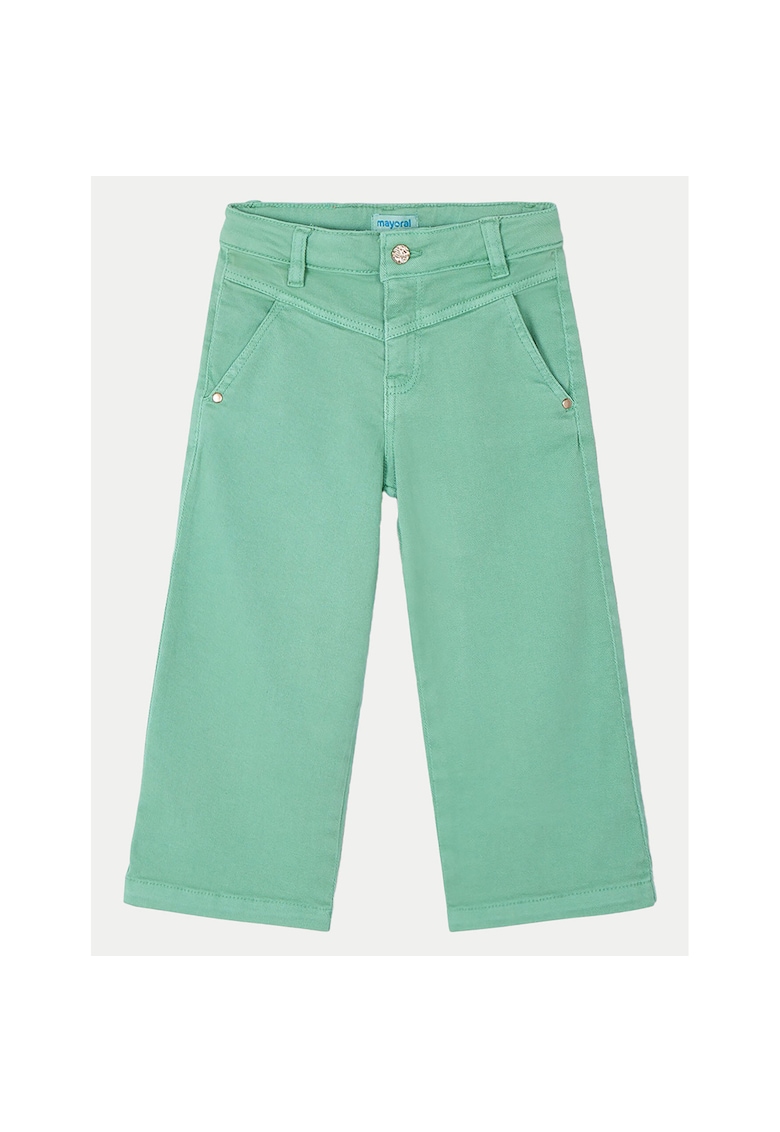 Pantaloni fete  3555 - Bumbac - Galben - Galben