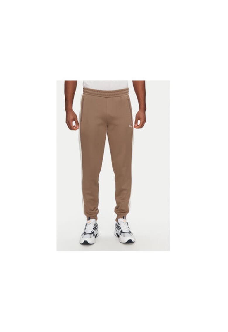 Pantaloni de trening barbati  629588 - Poliester reciclat/Bumbac - Maro - Maro