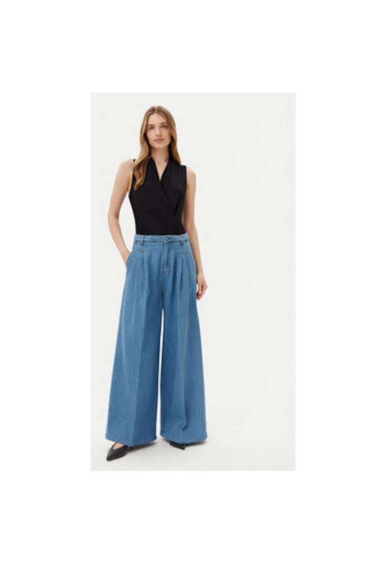 Pantaloni dama  GPP25392JE - Bumbac - Albastru - Albastru