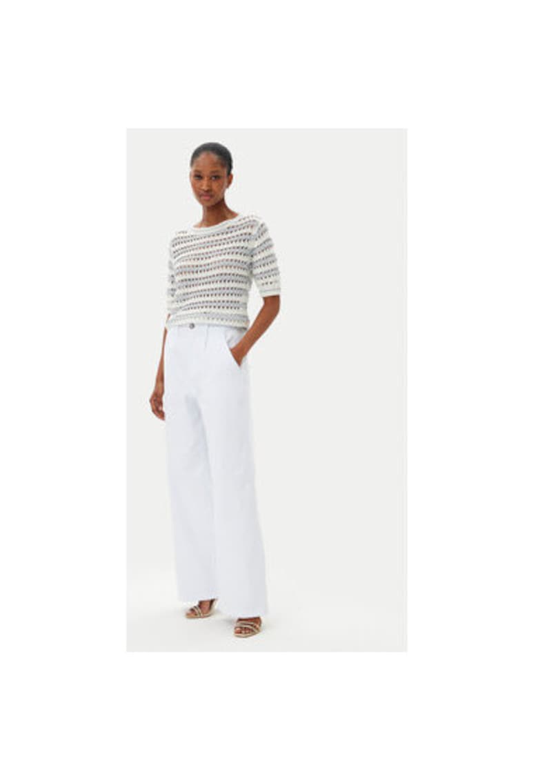 Pantaloni dama  ADDE002323 - Bumbac - Alb - Alb