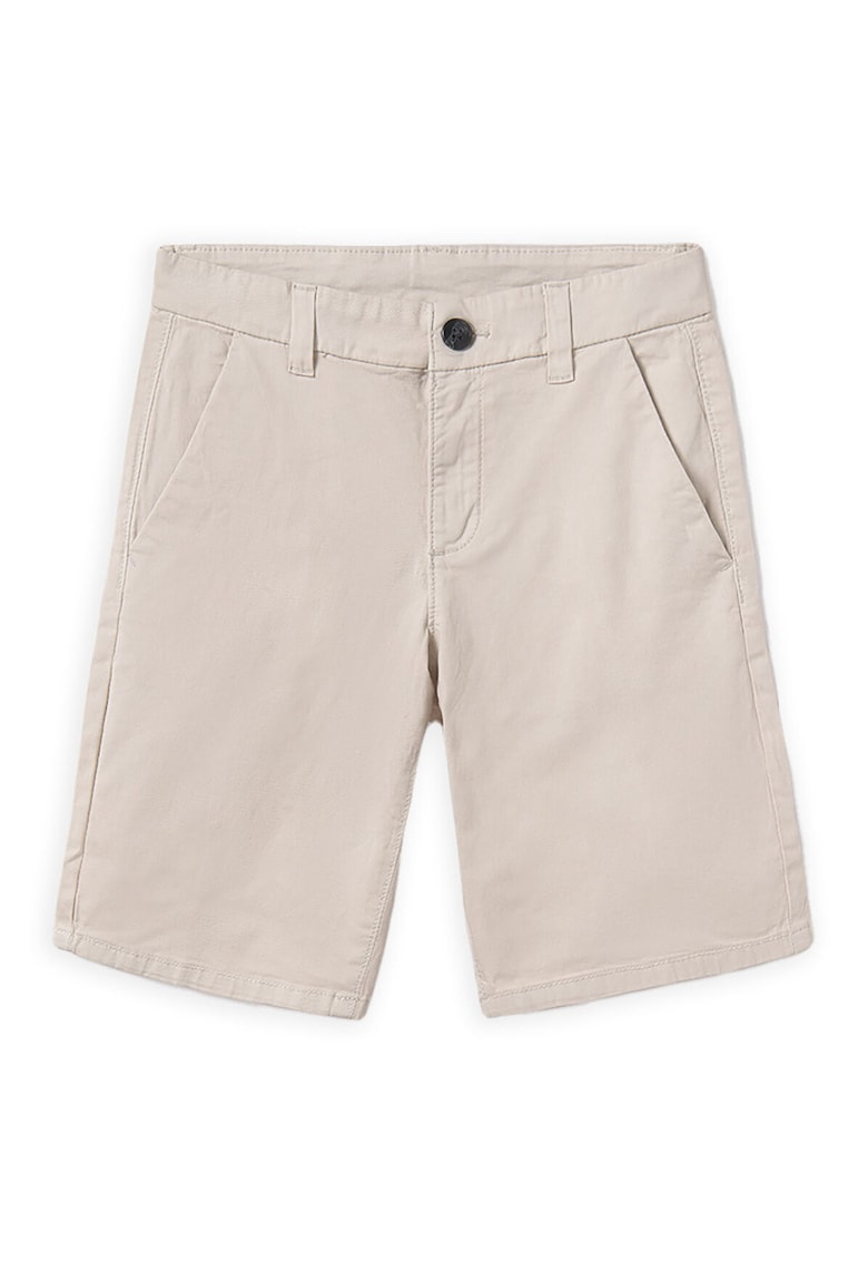 Pantaloni scurti baieti  242 - Bumbac - Bej - Bej