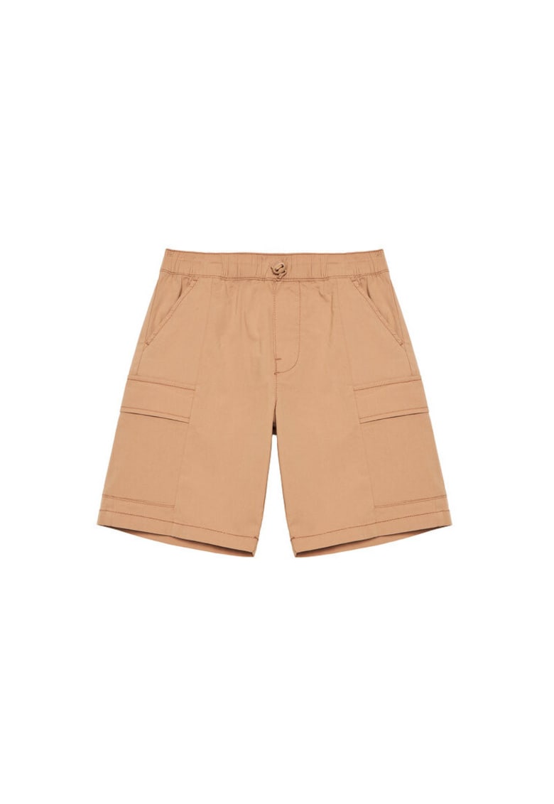 Pantaloni scurti baieti  4L2VC9046 - Bumbac - Bej - Bej