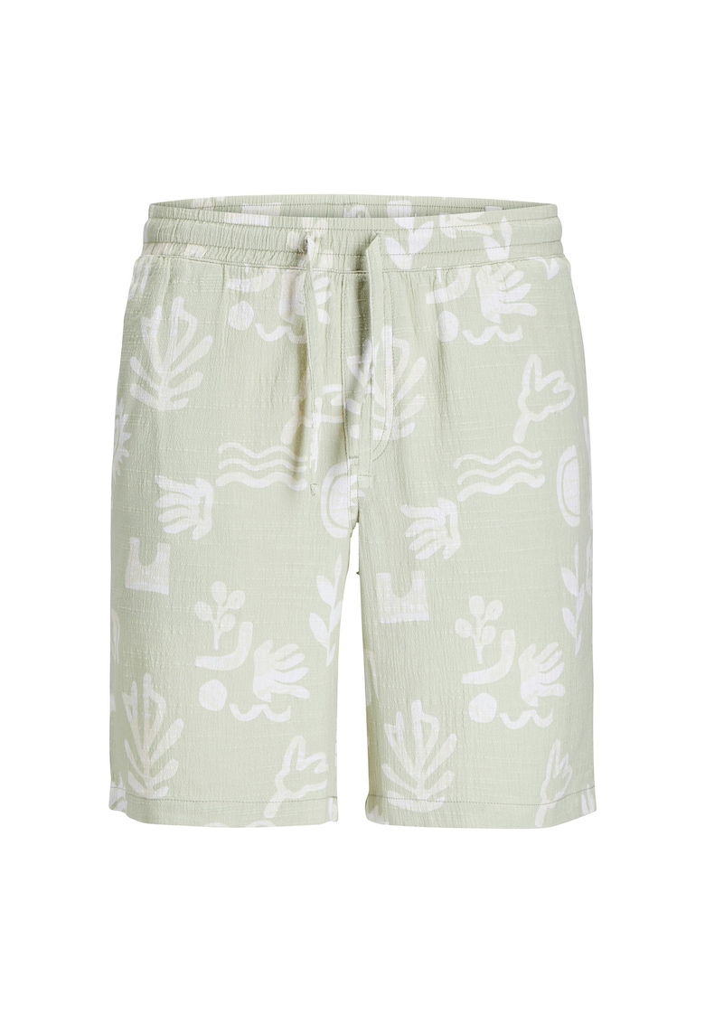 Pantaloni scurti baieti Jack Jones Junior - 12277599 - Bumbac - Verde - Verde