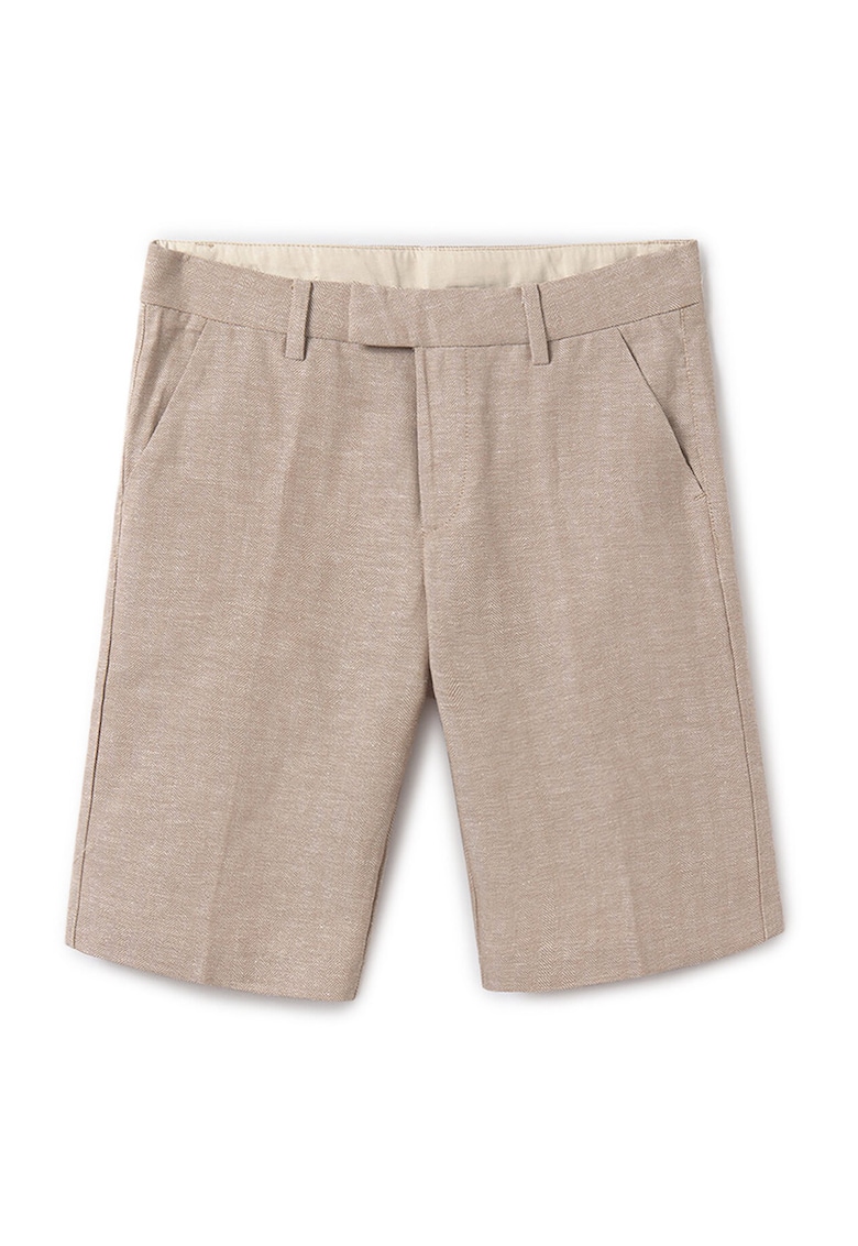 Pantaloni scurti baieti  6202 - Bumbac - Bej - Bej