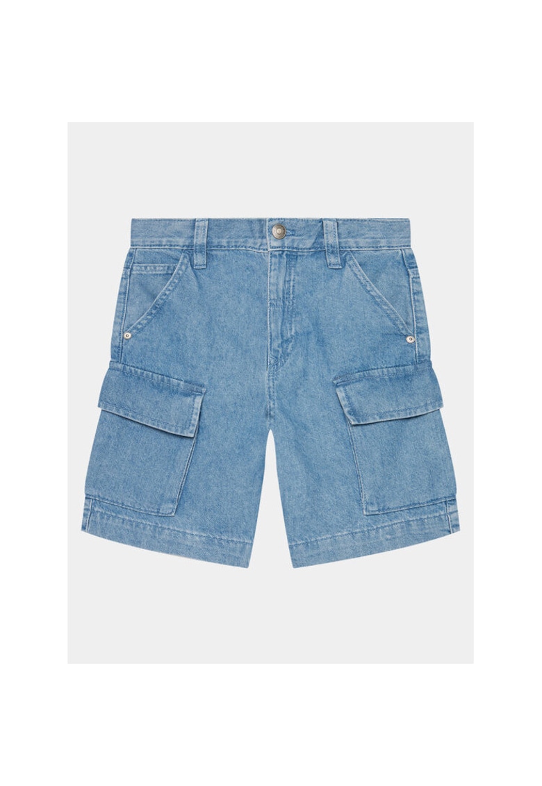 Pantaloni scurti baieti -  303820190 - Bumbac - Albastru - Albastru