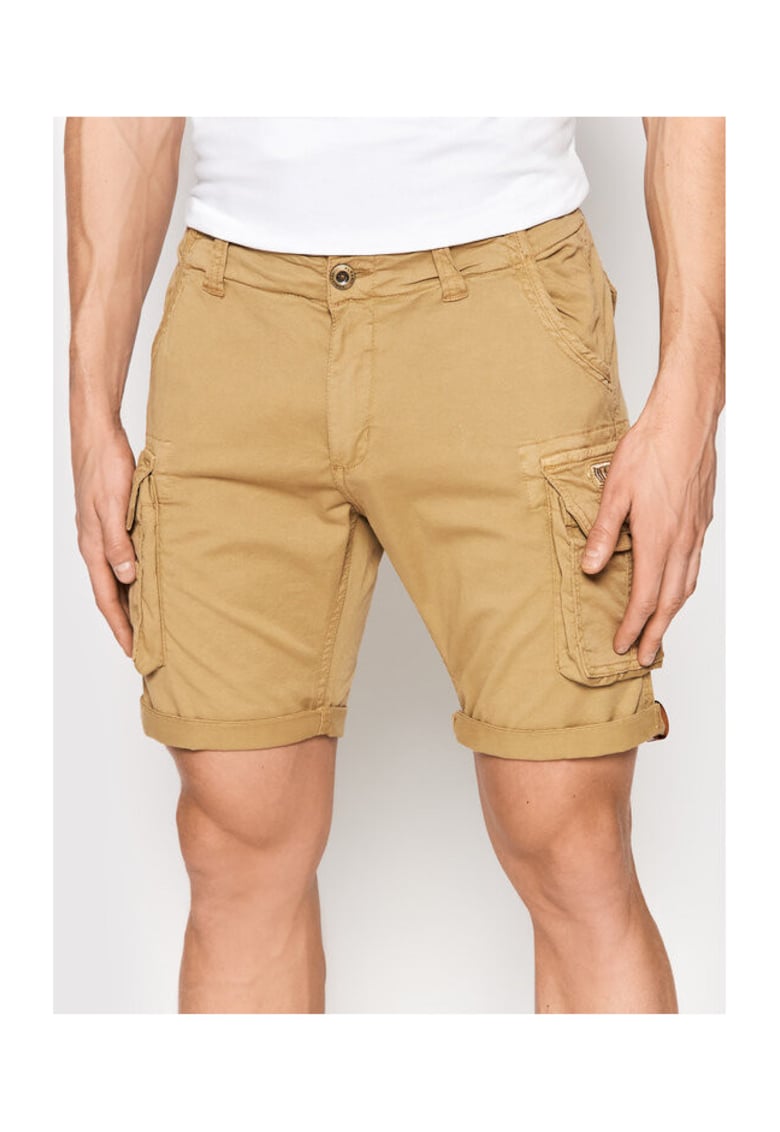 Pantaloni scurti barbati  176203 - Bumbac - Bej - Bej