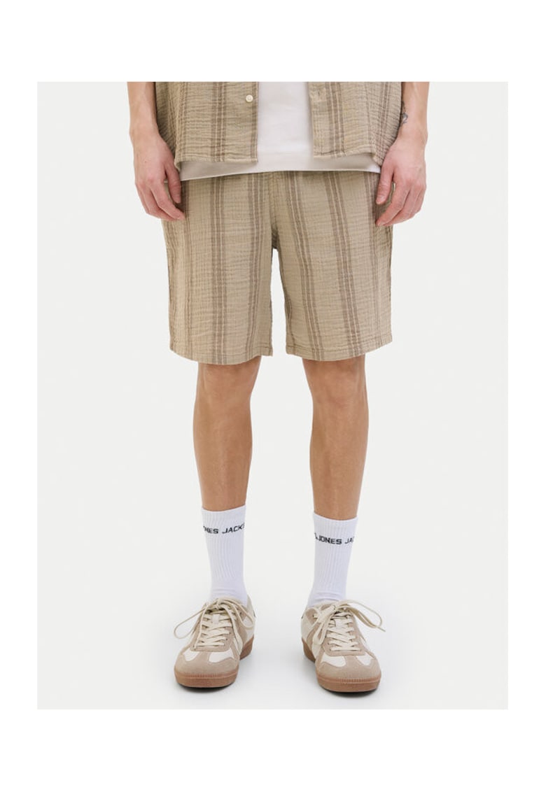 Pantaloni scurti barbati Jack Jones - 12274758 - Bumbac - Bej - Bej