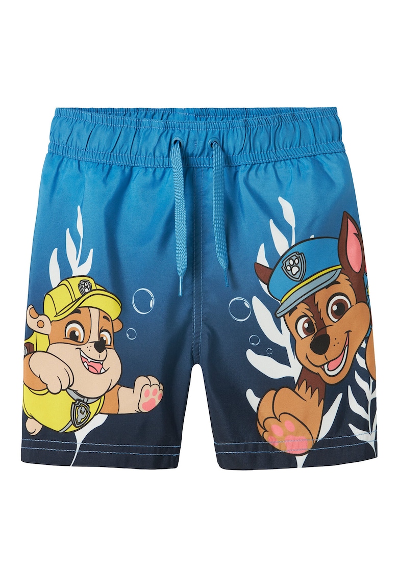 Pantaloni scurti de baie baieti  13239658 - Poliester - Albastru - Albastru